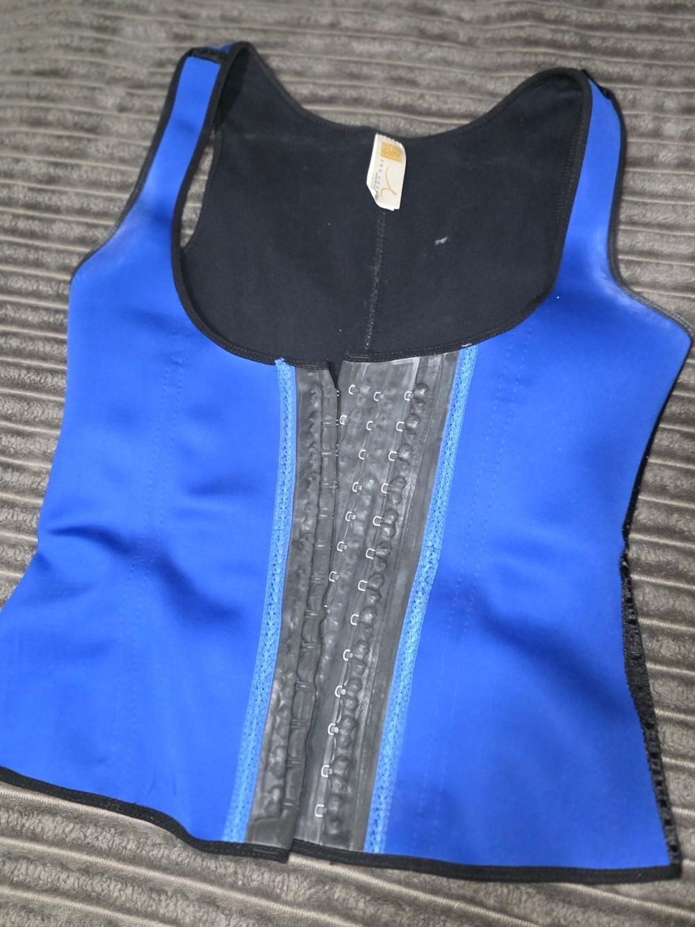 Ann Chery Royal Blue Front-Hook Waist Trainer Tank